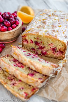 Glazed Cranberry Orange Bread