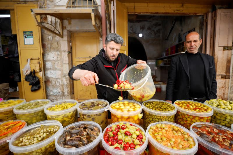 Palestinians prepare for the holy fasting month of Ramadan