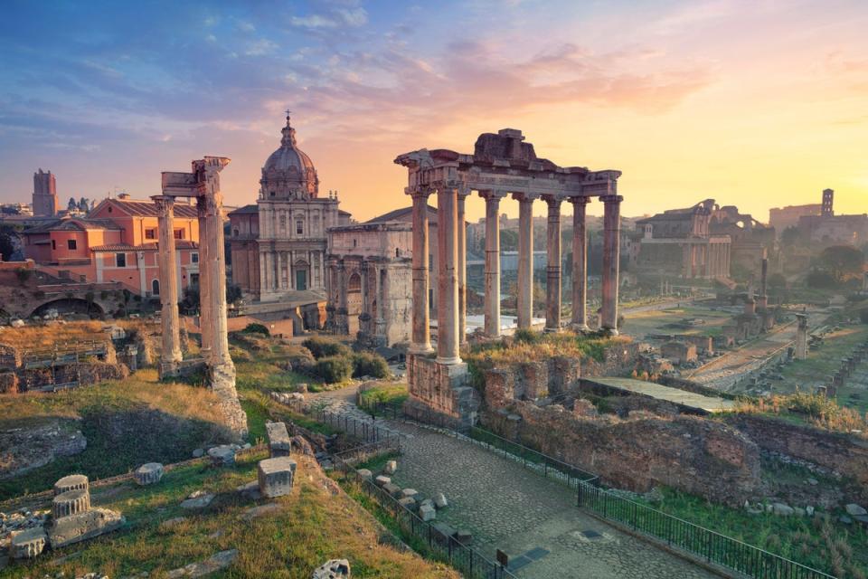 Iconic landmarks line the Italian capital (Getty Images/iStockphoto)