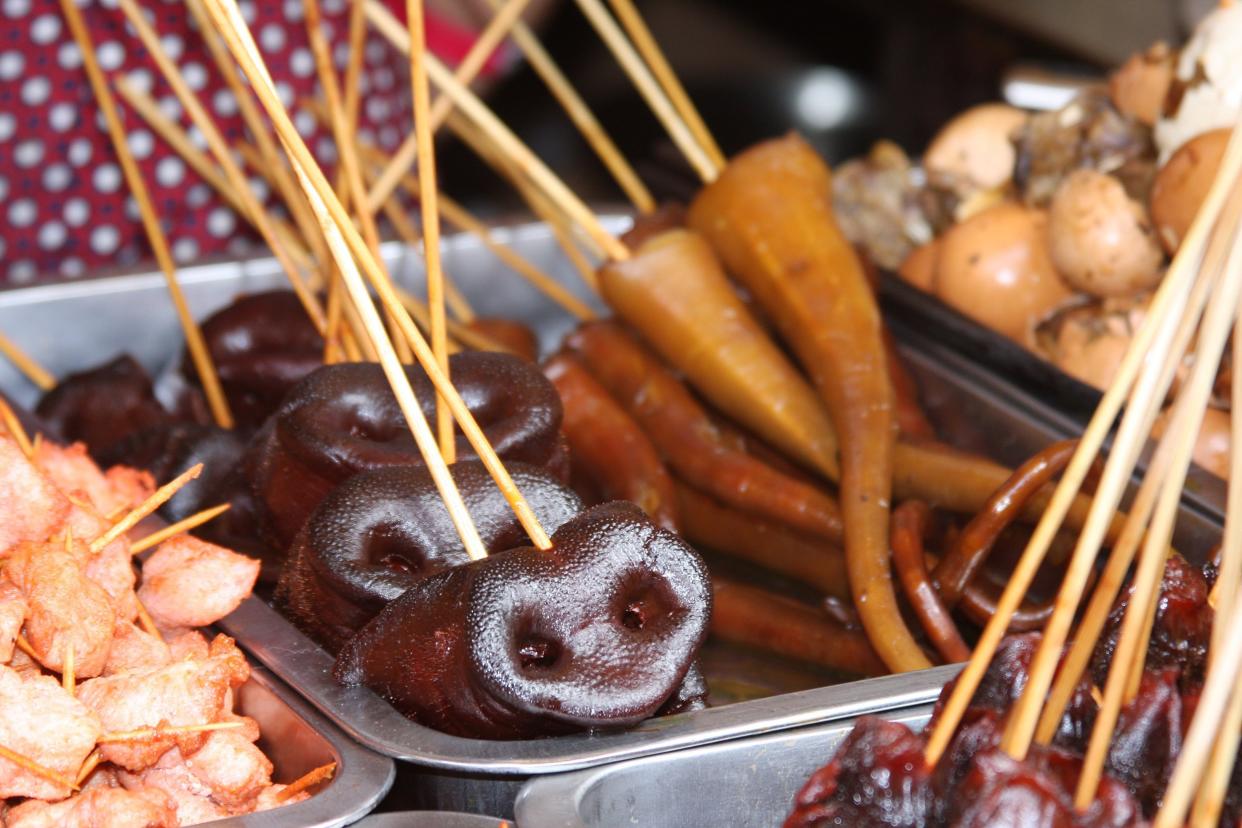 Pig Snouts and Tails on a Stick