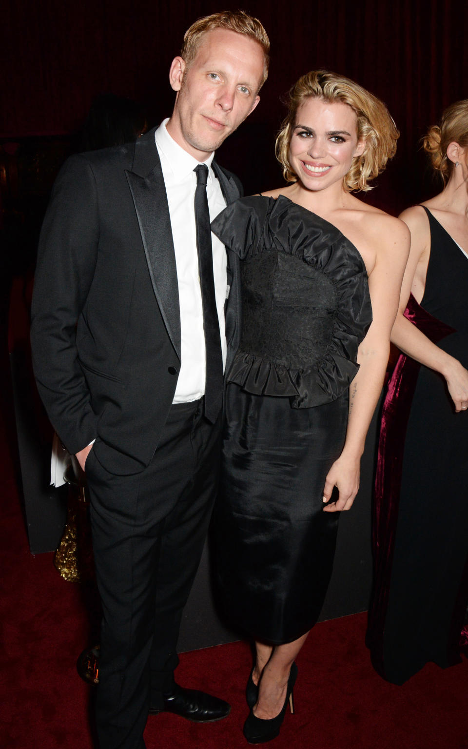 Laurence Fox with then-wife Billie Piper at the 60th London Evening Standard Theatre Awards in November 2014 [Photo: Getty]