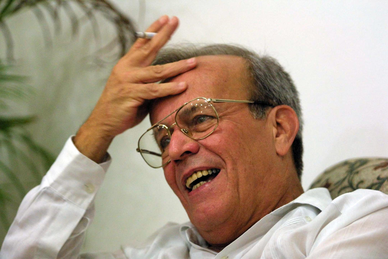 Ricardo Alarcón, entonces presidente de la Asamblea Nacional de Cuba, durante una entrevista en La Habana, el 2 de mayo de 2001. (Librado Romero/The New York Times).