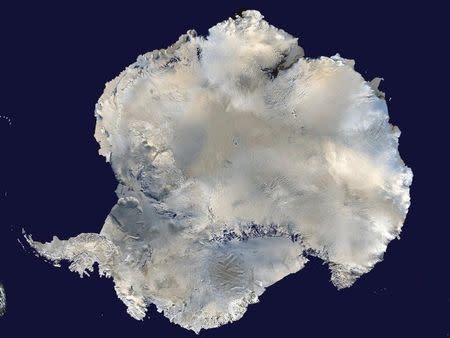 A satellite view of Antarctica is seen in this undated NASA handout photo obtained by Reuters February 6, 2012. REUTERS/NASA/Handout via Reuters/Files