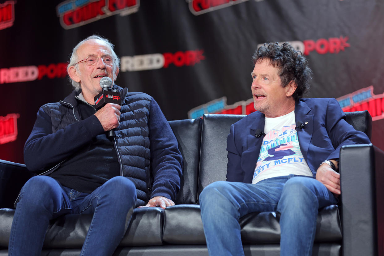 Christopher Lloyd and Michael J. Fox (Mike Coppola / Getty Images)