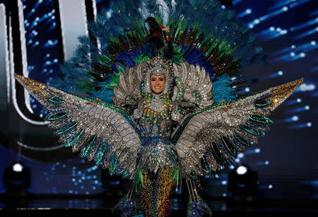 Miss Universe candidate from Nicaragua Marina Jacoby competes during a national costume preliminary competition in Pasay, Metro Manila, Philippines January 26, 2017. REUTERS/Erik De Castro
