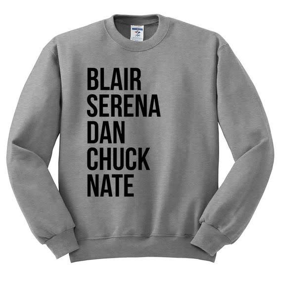 Gossip Girl Character Sweatshirt