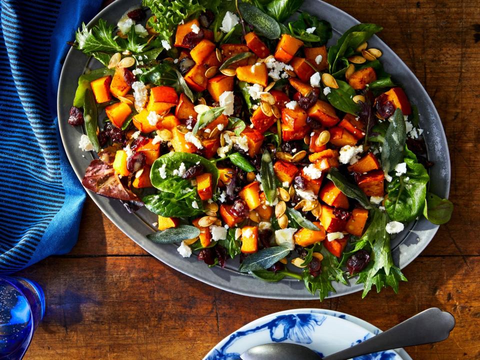 Sweet and Tangy Roasted Pumpkin Salad