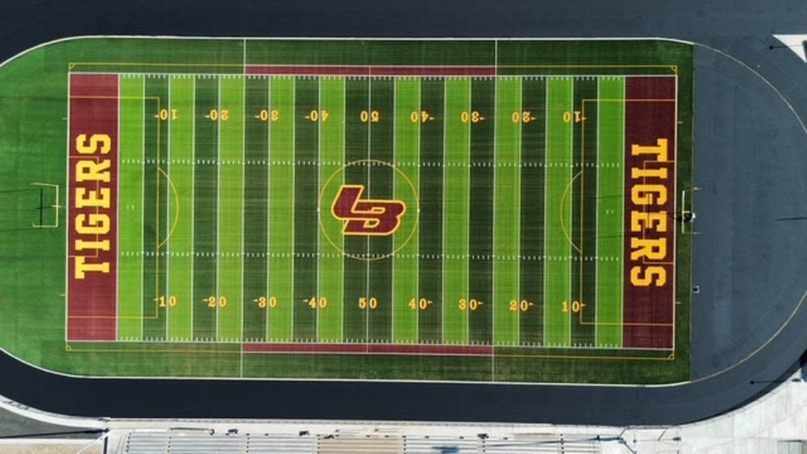 Loftin Stadium underwent $11.1 million in renovations which included a new turf field for the Los Banos High School football program.