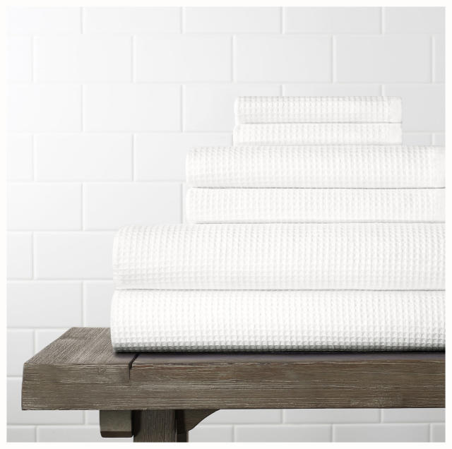 The Citizenry Mara Organic Waffle 2 Hand Towels | Midnight