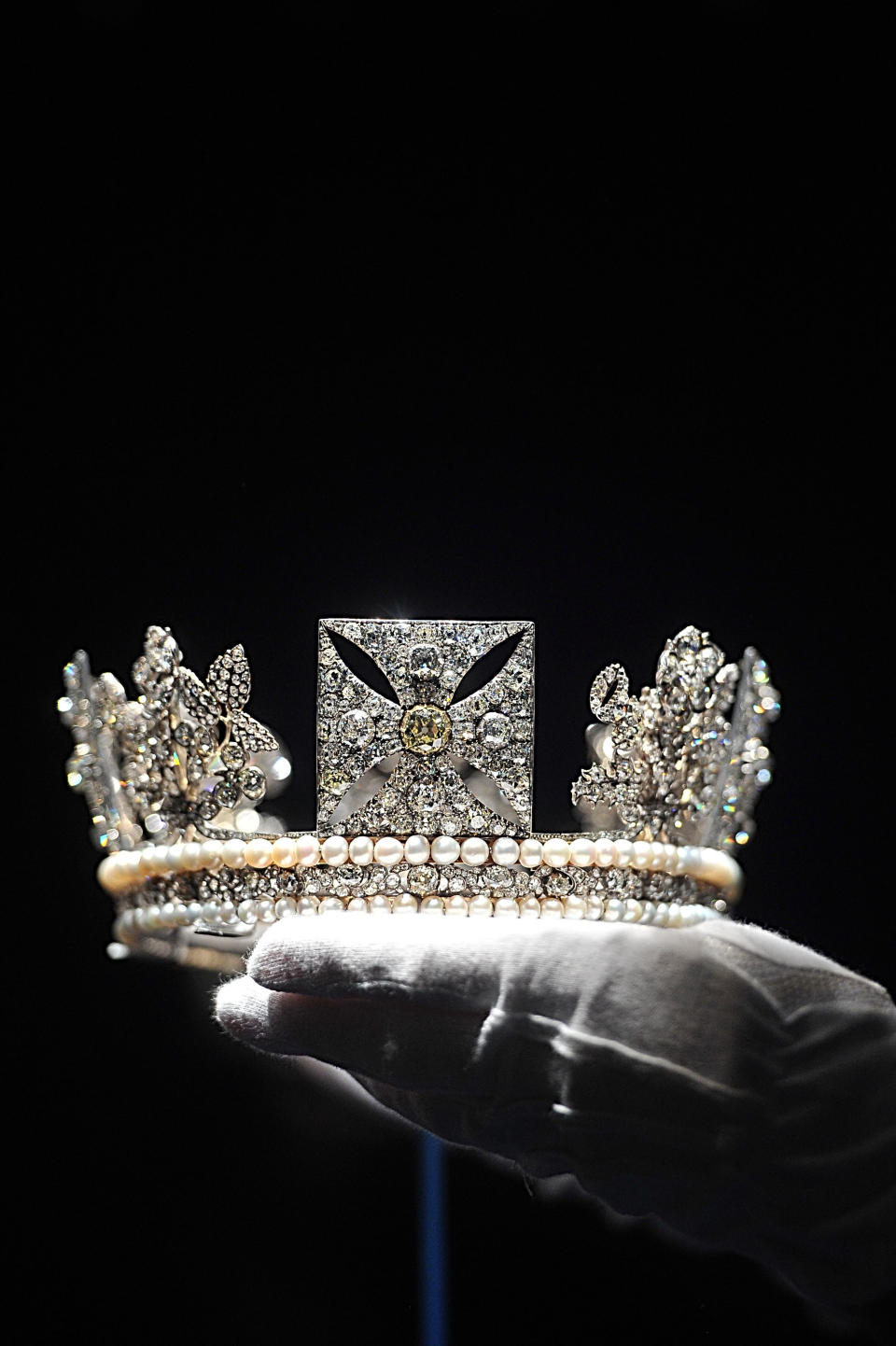 Press Preview Of Diamonds Exhibition At Buckingham Palace To Celebrate The Queen's Diamond Jubilee