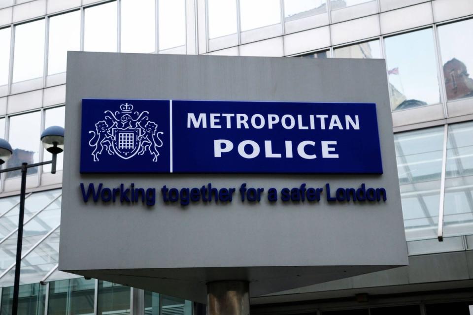 Met Police sign (Alistair Laming/Alamy/PA)