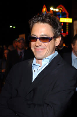 Robert Downey Jr. at the Hollywood premiere of Warner Bros. Alexander