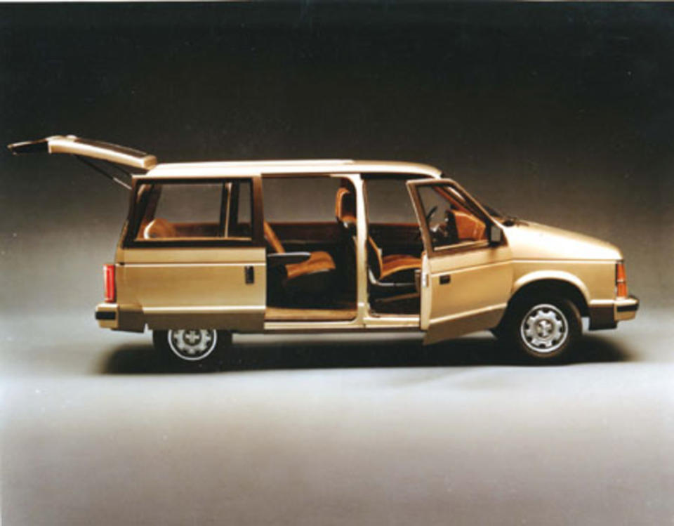 The Dodge Caravan, the original minivan.<p>Chrysler</p>