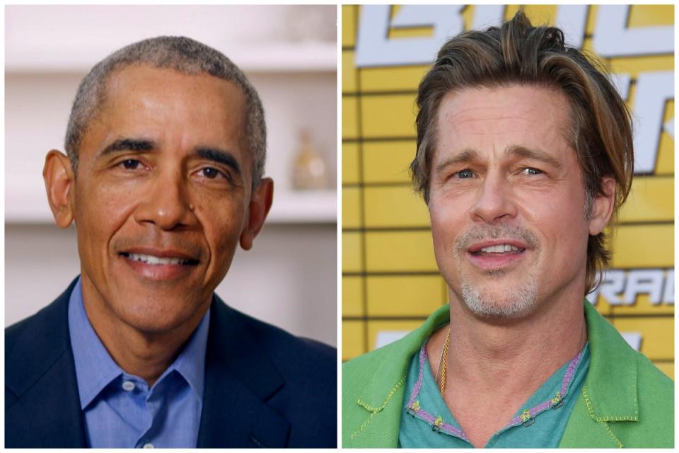 Barack Obama and Brad Pitt are ninth cousins (Getty)