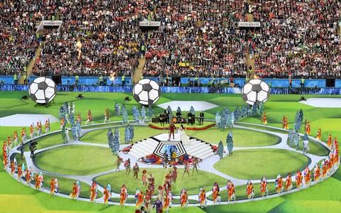 The announcement came as millions of Russians were watching the World Cup opening ceremony - Credit: MLADEN ANTONOV/AFP