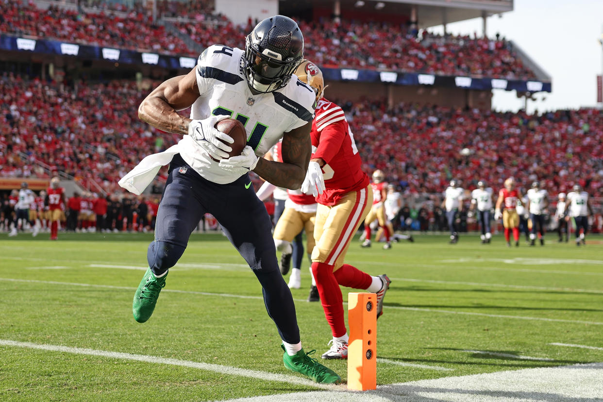 DK Metcalf has been a solid fantasy contributor for years, but could be in position to take his game to a new level this season. (Photo by Ezra Shaw/Getty Images)