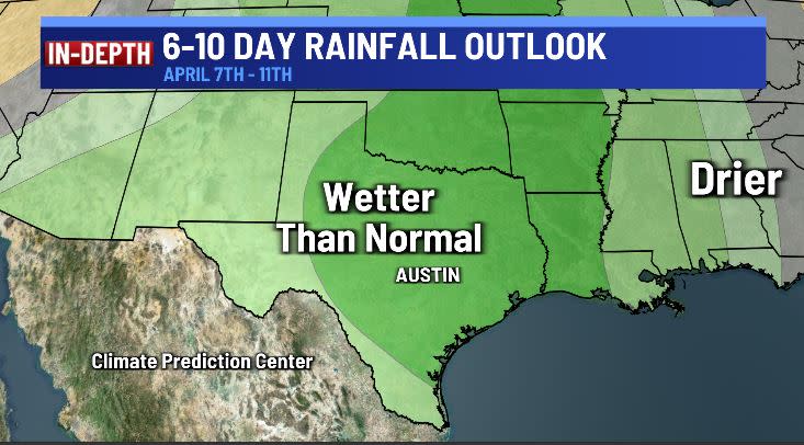 The updated forecast for next week that includes April 8th