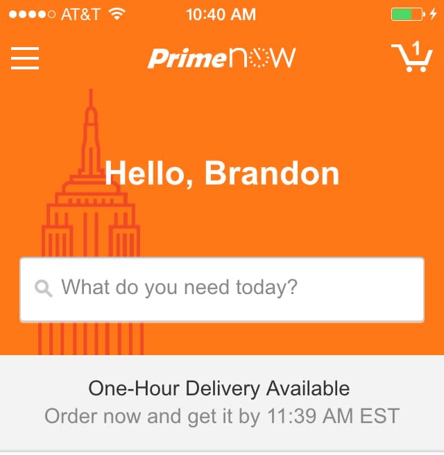 Amazon Prime Now