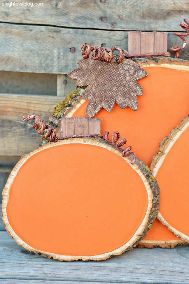 Wooden Pumpkins