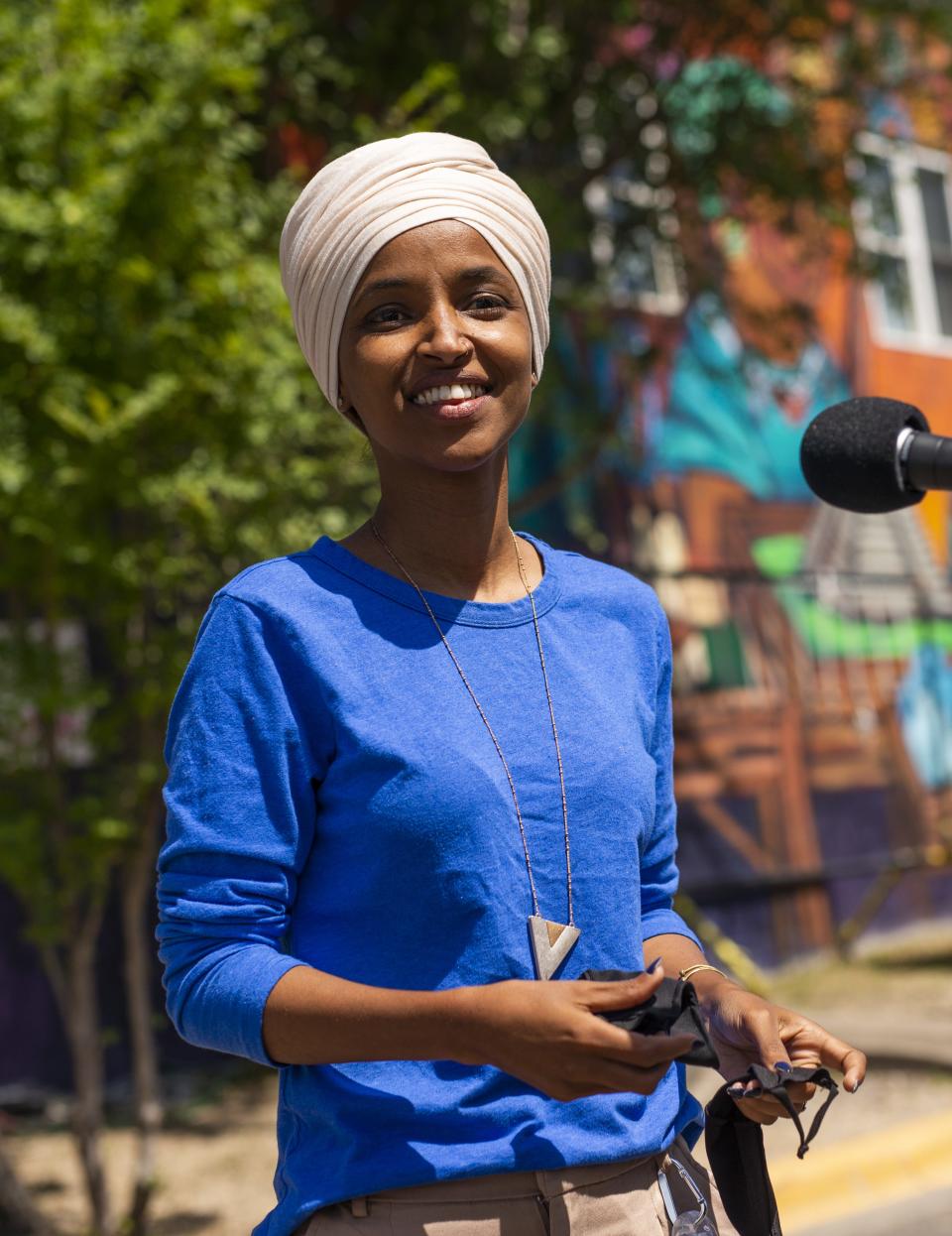 Democrat Ilhan Omar hopes to retain her seat as representative for Minnesota's 5th Congressional District.