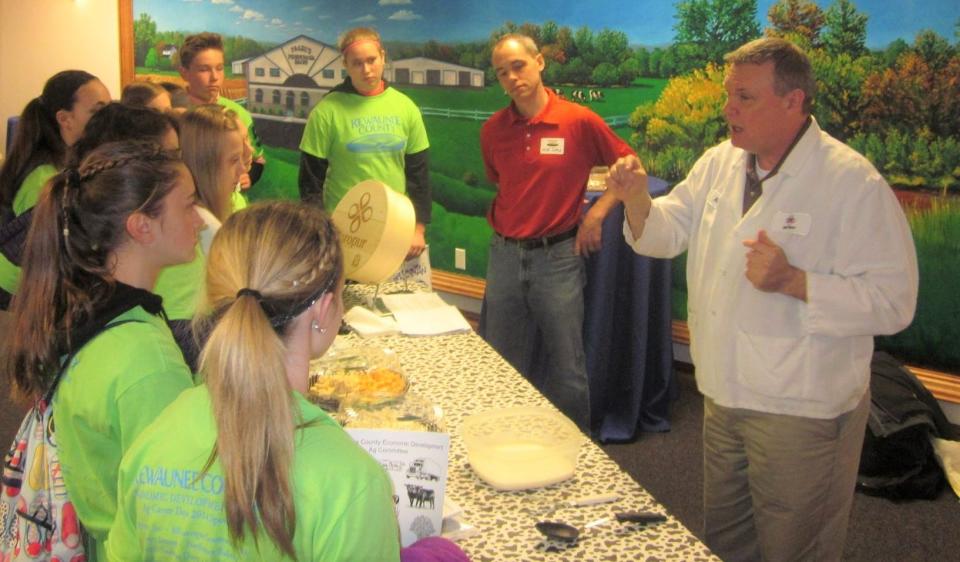 Students take part in an Ag Career Days presentation in 2016 at Pagel's Ponderosa Dairy in Kewaunee. Pagel's is hosting a revived Ag Career Days, which will take place April 18 and 19 for the first time since 2018.