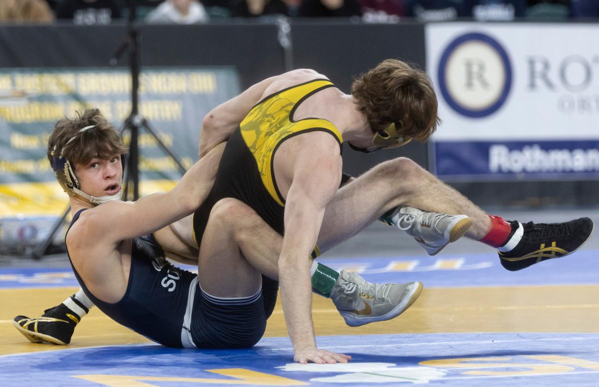 NJ state wrestling tournament Jack Zaleski is one of Middletown South