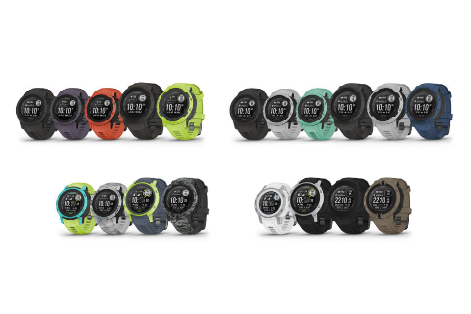 Garmin Instinct 2 Series smartwatches.