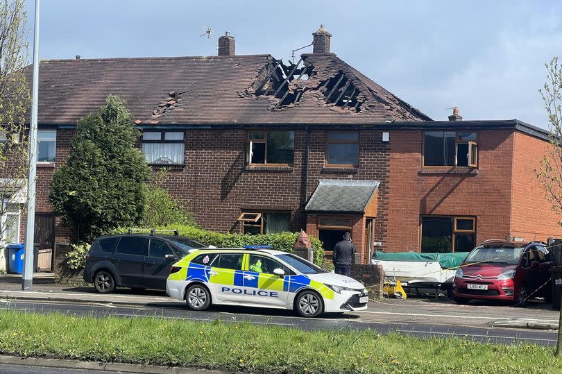 The home after the fire