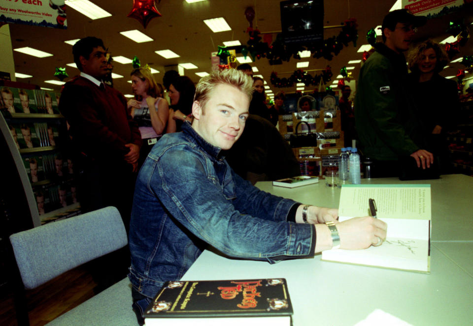 Irish Pop Singer Ronan Keating at Woolworths in London, to sign copies of his new book, single and album.   (Photo by Anthony Harvey - PA Images/PA Images via Getty Images)