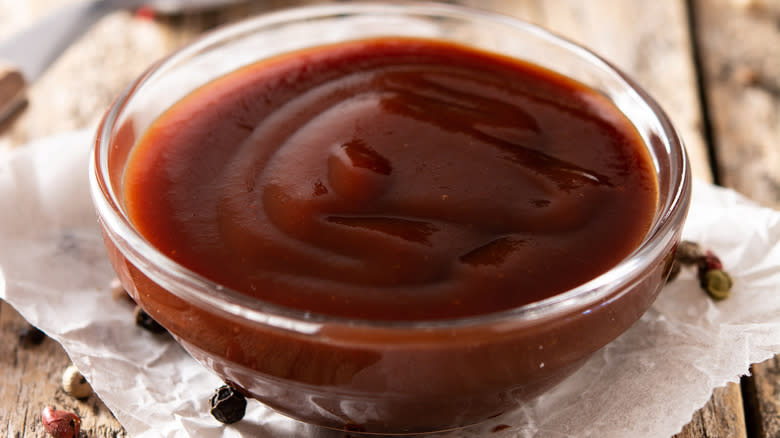 Bowl of BBQ sauce