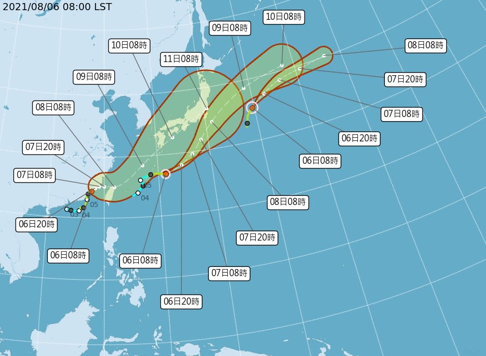 熱低壓外圍雲系影響！11縣市發布豪大雨特報 輕颱盧碧恐「回馬槍」襲台