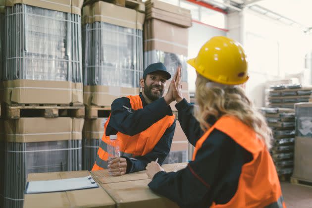 For some workers, a high five to celebrate successfully completing a project or a fist bump in response to fixing a problem goes a long way. 