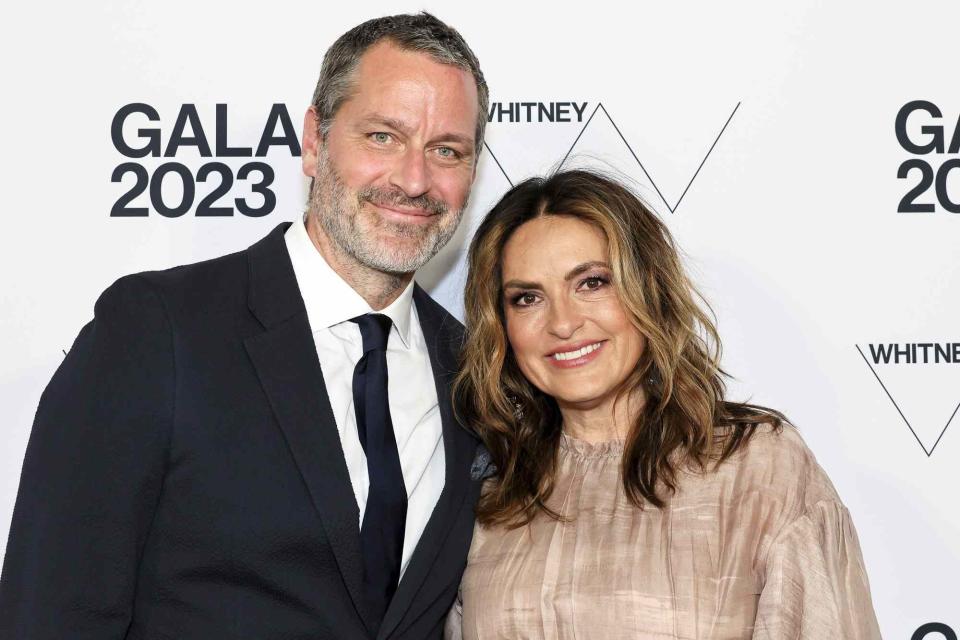 Dia Dipasupil/Getty Peter Hermann and Mariska Hargitay