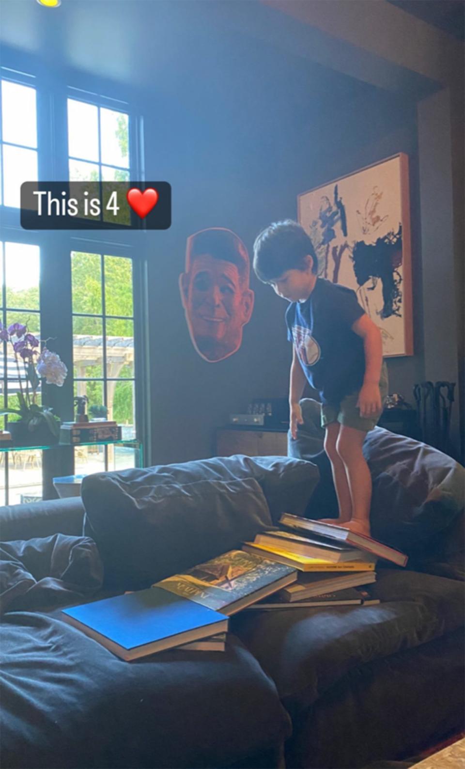 <p>Michelle Branch and Patrick Carney's son <a href="https://people.com/parents/michelle-branch-patrick-carney-welcome-son-rhys-james/" rel="nofollow noopener" target="_blank" data-ylk="slk:Rhys James;elm:context_link;itc:0;sec:content-canvas" class="link ">Rhys James</a> turned 4 on Aug. 28.</p>