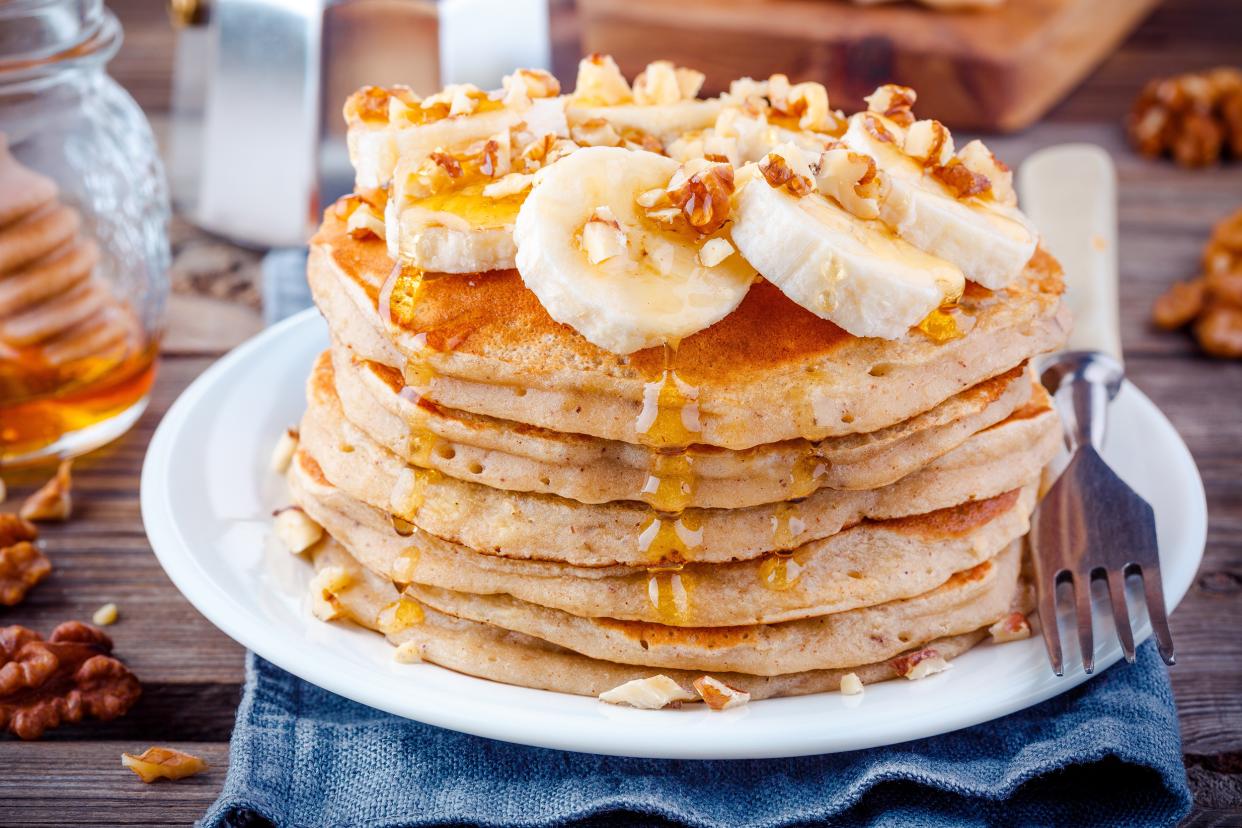 Vegan Pancakes with bananas