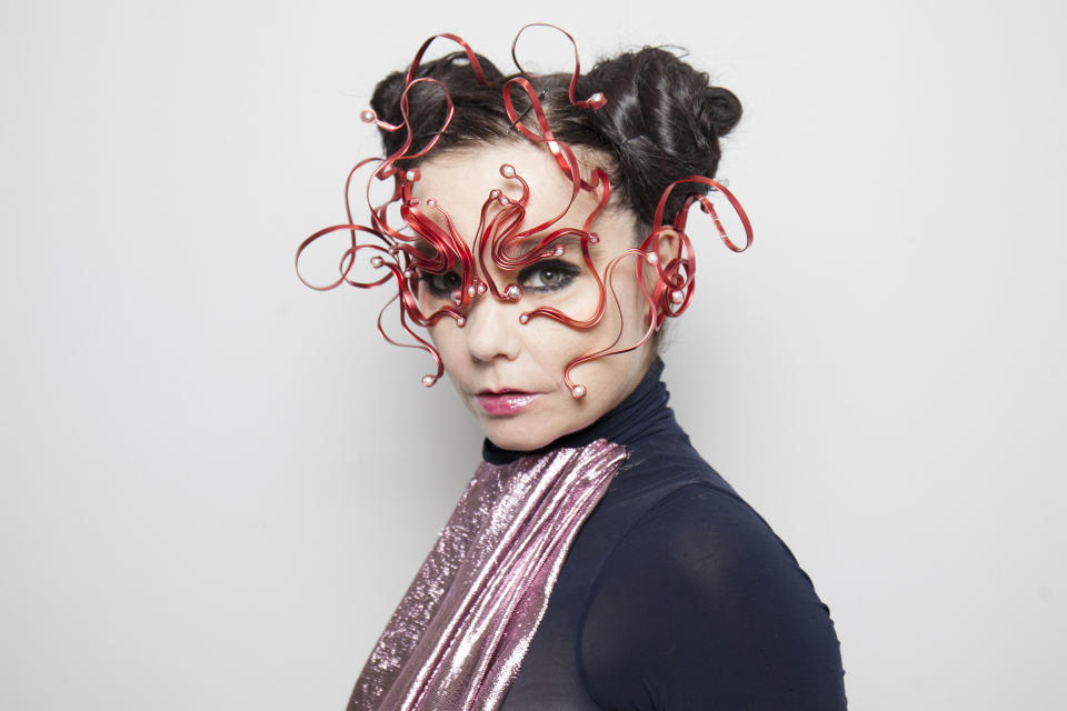 closeup of bjork