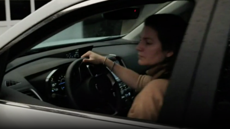 Anne Sacoolas was recently pictured driving (Picture: ITV)