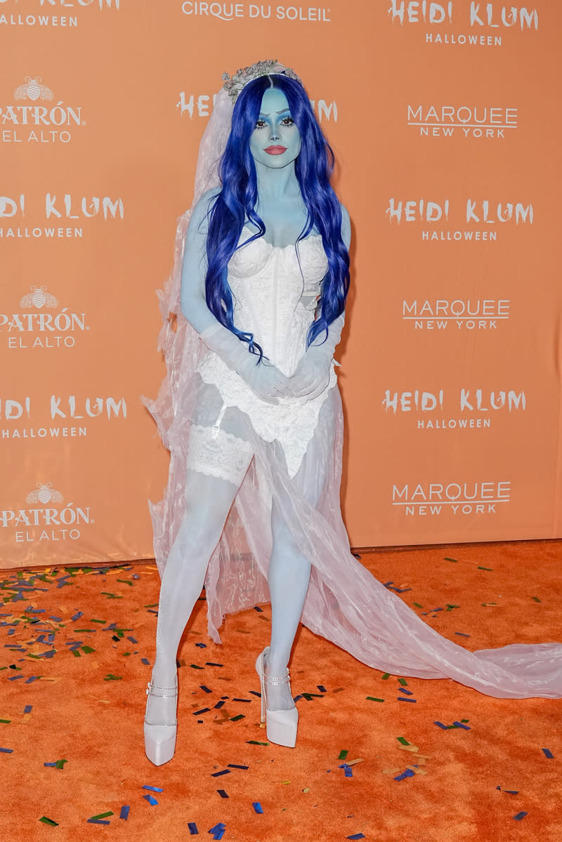 Becky G at Heidi Klum's 22nd Annual Halloween Party held at the Marquee on October 31, 2023 in New York City.