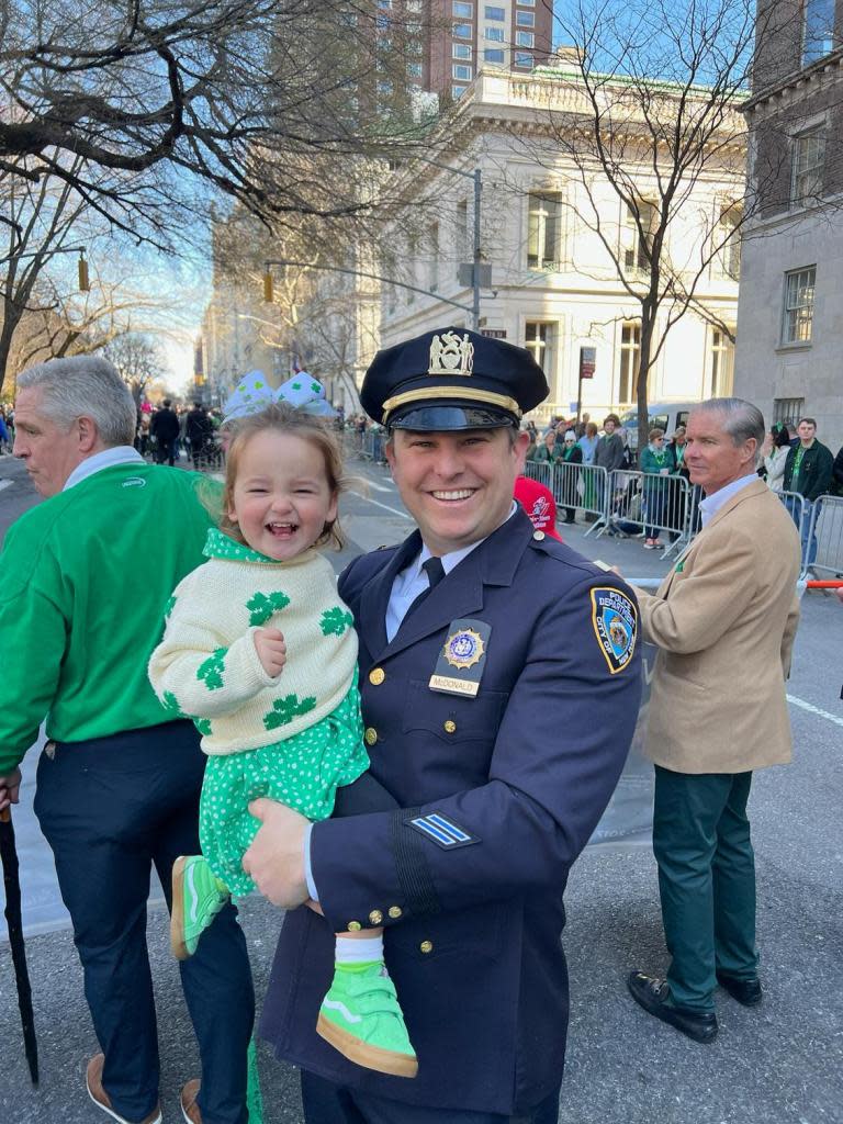 Conor with his daughter Grady. Provided to the New York Post