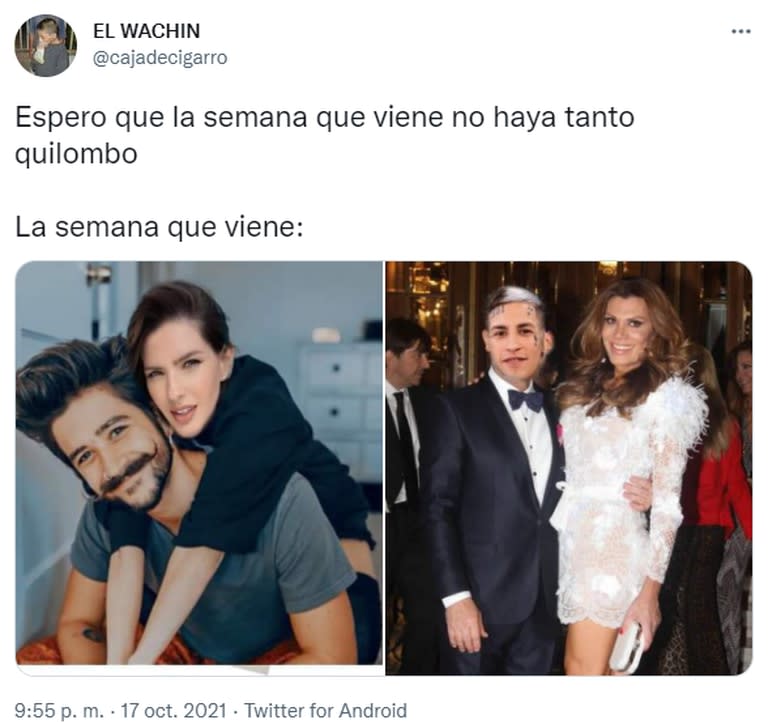 La foto falsa de la China Suárez con el cantante Camilo que hizo reír a los usuarios en Twitter