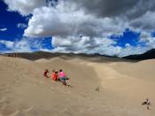 Surfen ohne Wasser: Sandboarding in den Great Sand Dunes der Rockies. Foto: Michael Juhran