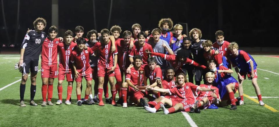 Cardinal Gibbons boys’ soccer team won a district title.