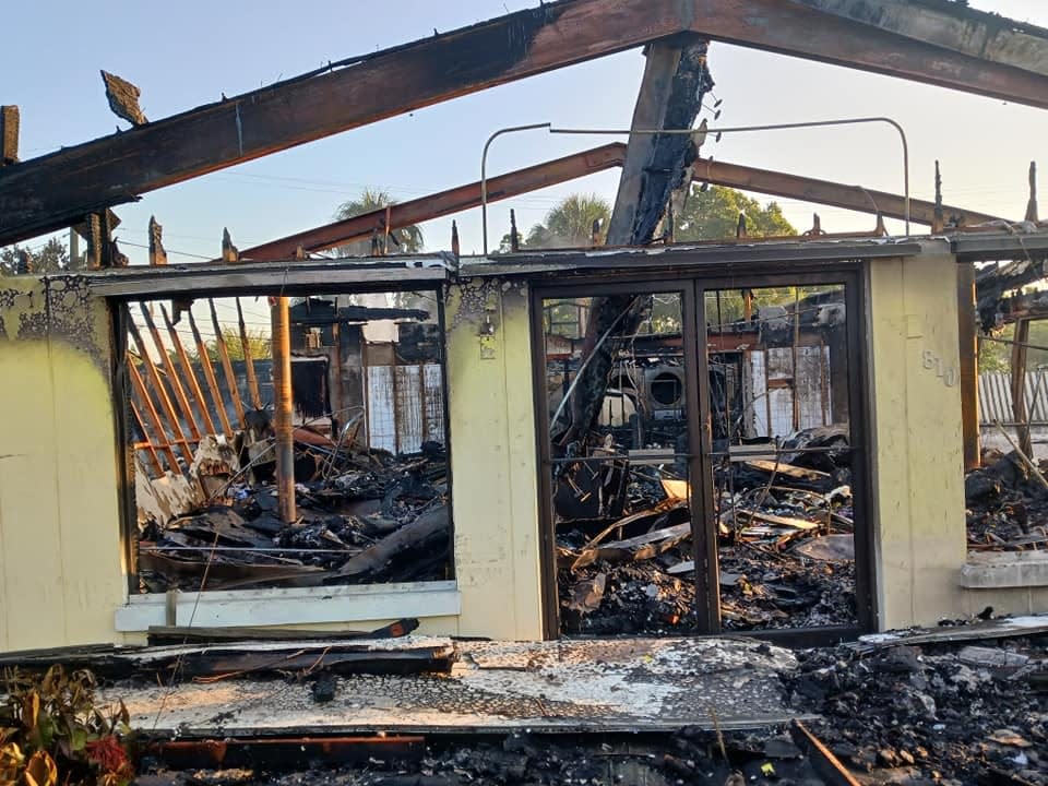 Indian River County Fire Rescue Assistant Chief Sean Gibbons said Wednesday May 18 two businesses were  "total losses" after a fire first reported in Vero Beach Laundry & Cleaners engulfed the neighboring Kidz Closet consignment shop in the 800 block of 21st Street around 9:15 p.m. Tuesday May 17, 2022