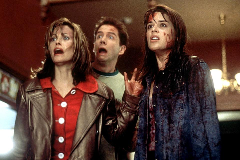 SCREAM, Courteney Cox, Jamie Kennedy, Neve Campbell