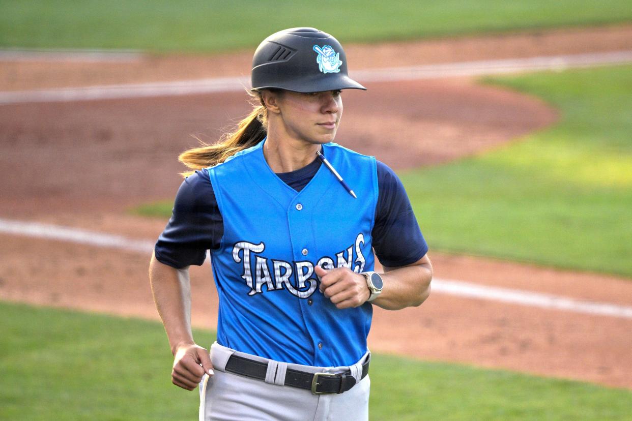 New Marlins director of player development Rachel Balkovec previously served as the manager of the Tampa Tarpons, the Yankees' Class A Minor League affiliate. She was the first woman to hold a manager role for an MLB-affiliated team.