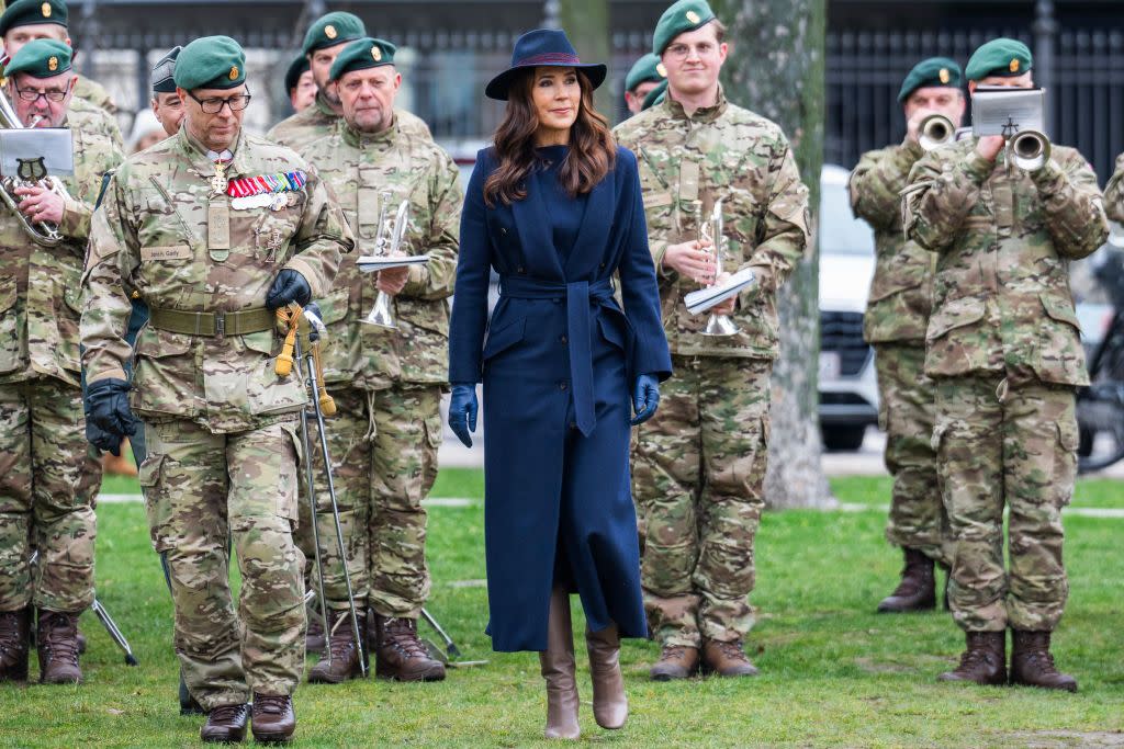 queen mary of denmark attends the 75th anniversary of the national guard