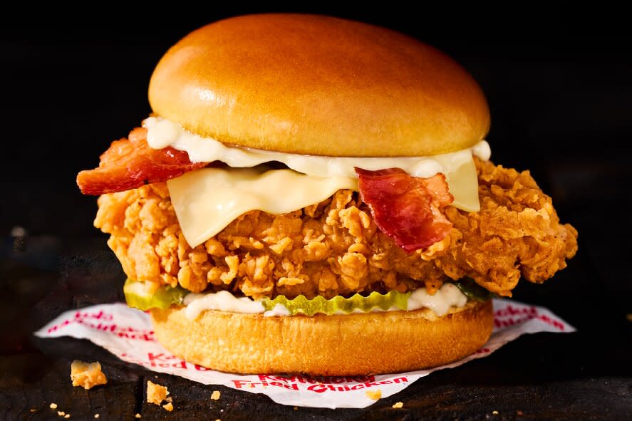 KFC Double Down chicken sandwich