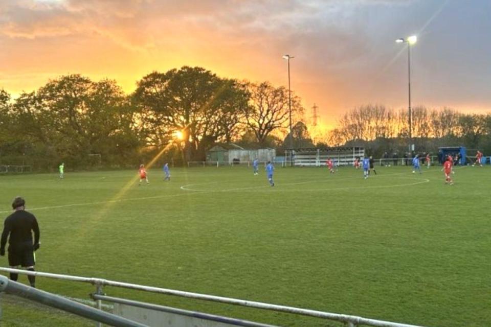 Action from the Fawley v Newport game. <i>(Image: Newport FC)</i>