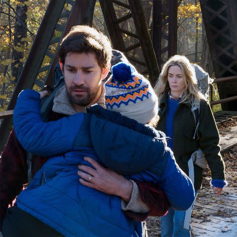 Paramount /Courtesy Everett John Krasinski and Emily Blunt in A Quiet Place