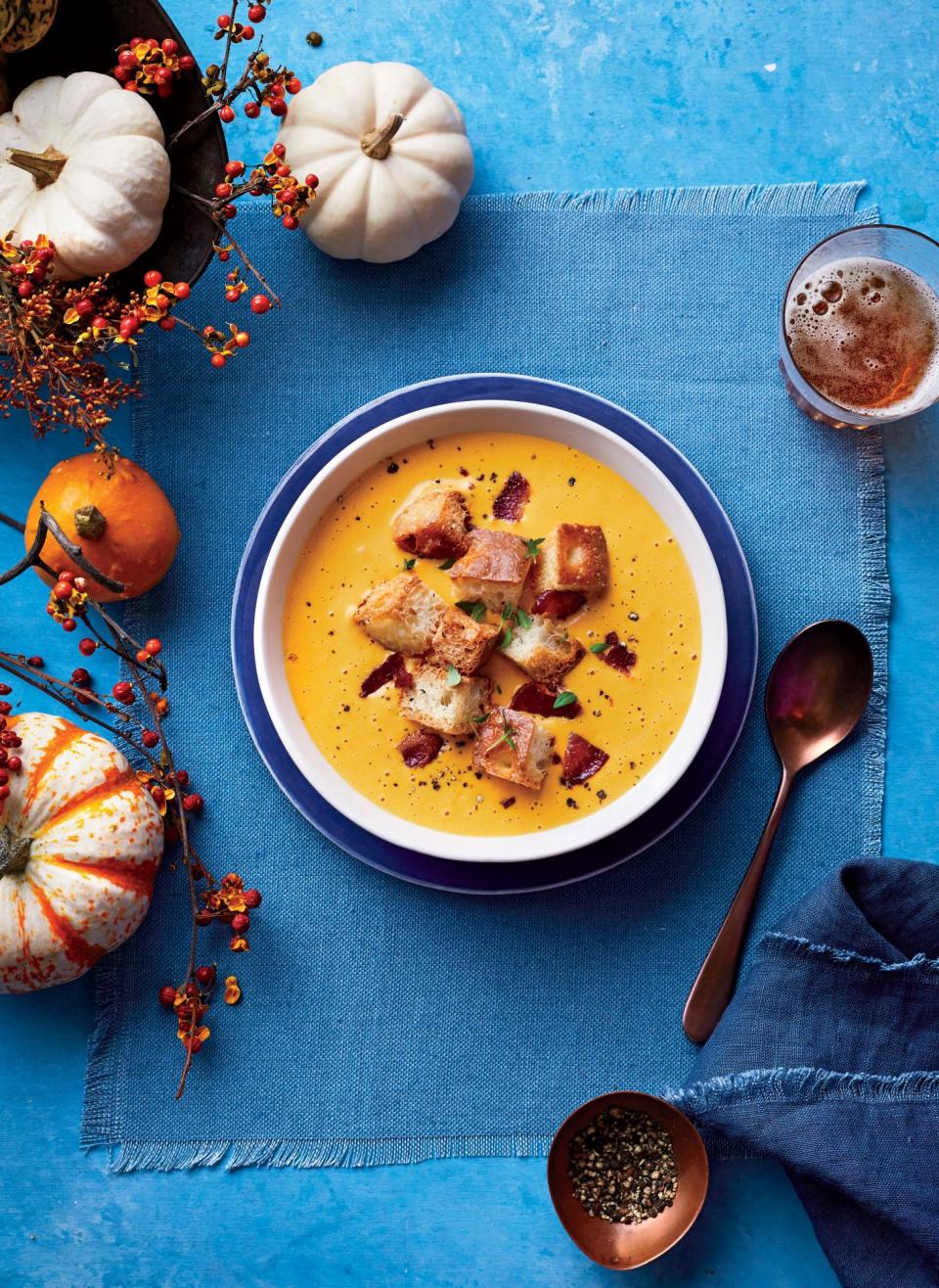 Pumpkin Beer-Cheese Soup